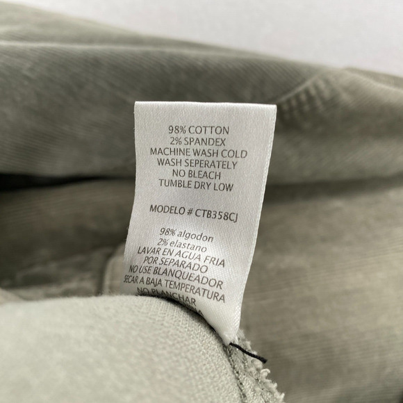 BLACK LABEL C'EST TOI Jacket Womens L Corduroy Trucker Button Front Stretch Gray - Picture 11 of 14